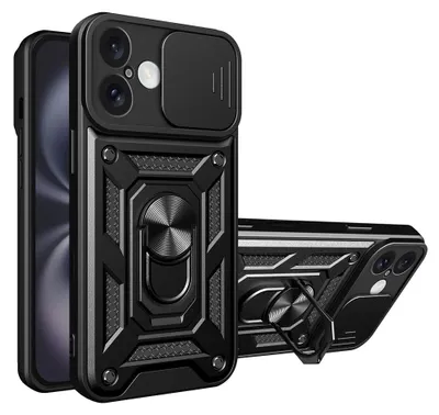 Zdjęcie produktu dla Techsuit CamShield Series etui na iPhone 16 – czarne