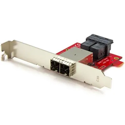Obrázek produktu pro StarTech.com SFF86448PLT2, Mini SAS, Mini-SAS HD, Červená, CE, FCC, TAA, REACH, 120 mm, 74 mm