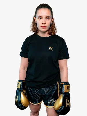 Produktbild von Frauen T-Shirt DECORAH Black/Gold M BENLEE