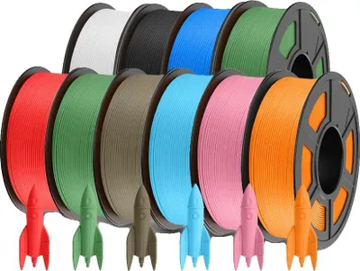 Obrázek produktu pro vlákno pro 3D tiskárny, materiál PLA, matný povrch, PLA Matt 10mix-9