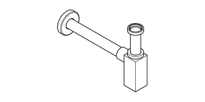 Produktbild von Grohe Geruchsverschluss eckig für Waschtisch chrom - 40564000
