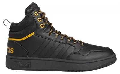 Produktbild von adidas Hoops 3.0 Mid Winterized Classic Fur Lining Core Black Preloved Yellow - EU 39 1/3