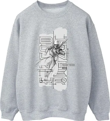 Produktbild von Star Wars - "The Book Of Boba Fett" Sweatshirt für Herren BI43977 (S) (Grau)