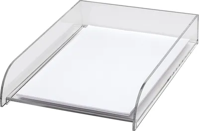 Produktbild von Briefablage Acryl A4 247x62x331mm glasklar Packung mit 8 Stück