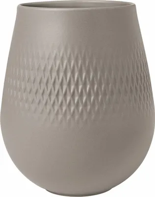 Produktbild von Villeroy & Boch Manufacture Collier taupe Vase Carré klein 12,5x12,5x14cm