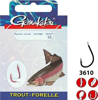 Image de Gamakatsu Preda Booklet Trout 3610N 0,22mm Gr.6