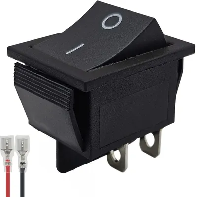 Produktbild von ProRide Wippschalter ON/OFF KCD4-202 2-polig 250 V/16 A Schwarz