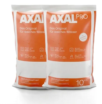Produktbild von AXAL PRO Salztabletten 2x 10 kg – Hochreines Siede- & Regeneriersalz