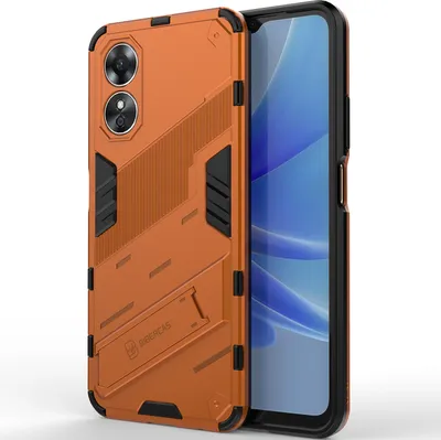 Produktbild von Armor Hülle für Oppo A17 4G, Hybrid PC TPU Bumper Stoßfestes Schutzhülle mit Standfunktion Weiß