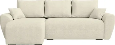 Produktbild von BroMARKT Ecksofa mit Schlaffunktion Rotterdam Beige Bouclé Links