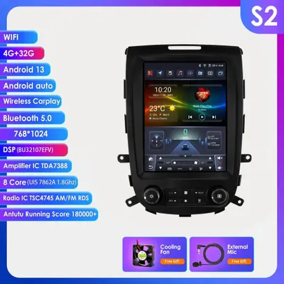 Produktbild von Autoradio – 9,7-Zoll-Touchscreen – Android 13 Multimedia-Player – GPS-Navigation – 360°-Kamera
