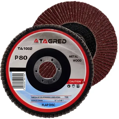 Produktbild von Fächerscheiben 125mm 10x Lamellenscheiben Korn P80 Schleifscheiben 10 Stück