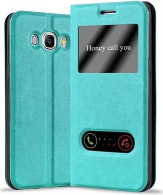Produktbild von Cadorabo Schutzhülle für Samsung Galaxy J5 2016 Hülle in Türkis Handyhülle Book Case Cover Etui