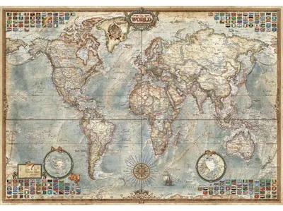 Image de Puzzle le monde carte politique 1500 pieces - collection pays - educa - 16005