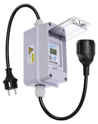 Stromzähler DDSU666, IP65, Schuko-Stecker, 220-240V, 16A, für Außenbereich
