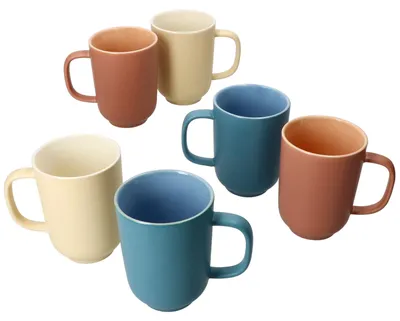 Zdjęcie produktu dla Ritzenhoff 6x Jasper TRIO kubki do kawy 250ml H10.4cm Filiżanki do herbaty 6 osób