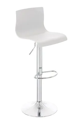 Produktbild von CLP Barhocker Hover Kunststoff mit Metall-Gestell weiß Material Gestell Metall in Chromoptik