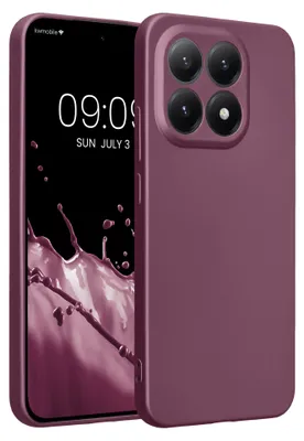 Produktbild von kwmobile Handyhülle für Xiaomi 15T Hülle - weiche Silikon Case metallisch schimmernd - Schutzhülle Cover - Metallic Lavendel