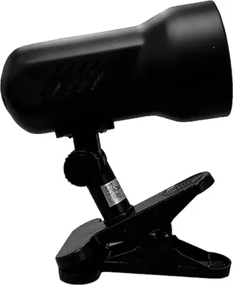 Image de Projecteur Pince Galaxy E27 Noir Fixation Pince Robuste, Douille E27 Renforcée - Edm