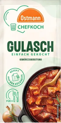 Obrázek produktu pro Přípravek na gulášové koření Ostmann Chef's pikantně-kořeněný 12g