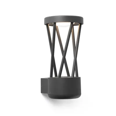 Produktbild von Faro 71285, Wandbeleuchtung für den Außenbereich, Dunkles Grau, Aluminium, IP65, I, 10 W