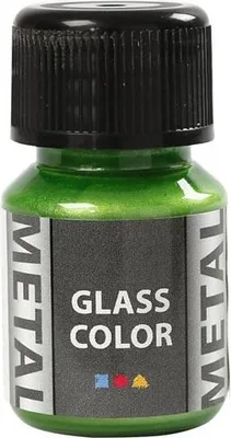 Zdjęcie produktu dla Glass Colour Metal, zielony, 35 ml