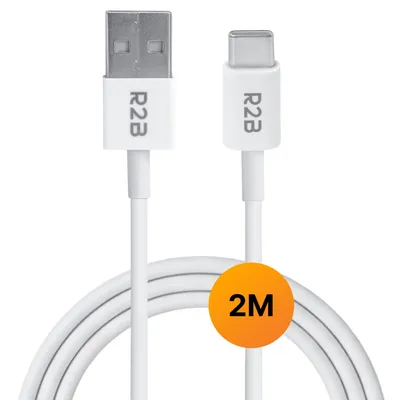 Productafbeelding van R2B USB-A naar USB-C Oplaadkabel 2 Meter – Geschikt voor Snelladen