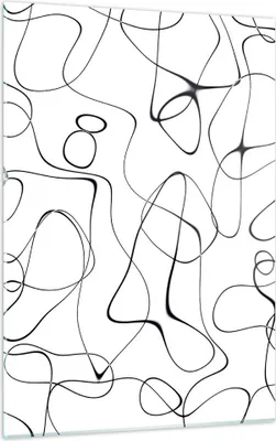 Produktbild von Bilder auf glas - Einteilig - Linie nichts Muster - 50x70cm - Glasbilder - Wandbilder - Bilder - zum Aufhängen bereit - Wanddekoration aus Glas - Glas Bilder - Wandbild auf Glas - GPA50x70-5054