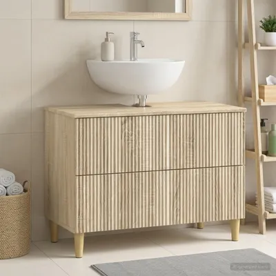Obrázok produktu pre Maison Exclusive – Skrinka pod umývadlo ARNHEM, Imitácia dub Sonoma, 82 x 41 x 59 cm