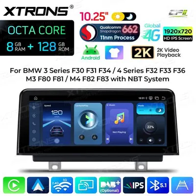 Obrázek produktu pro Xtrons QBBH14NBTH, autorádio s Androidem pro BMW řady 3/4/M3/M4, systém NBT, 10,25 palců