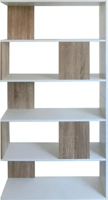 Produktbild von Standregal Lisa Sonoma-Weiß 80x163x23 cm als Raumteiler und Bücherregal