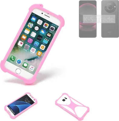 Produktbild von K-S-Trade Handy Hülle kompatibel mit Sharp Aquos R8 Pro Schutz Hülle Bumper Silikon Schutz Hülle Cover Case Silikoncase Silikonbumper TPU Softcase