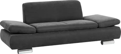 Produktbild von Max Winzer Sofa 2-Sitzer Terrence - Velourstoff anthrazit - Maße: 190 x 90 x 76 cm