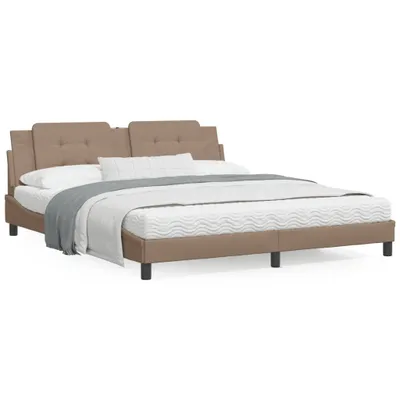 Produktbild von Möbel Bett mit Matratze Cappuccino-Braun 180x200 cm Kunstleder - Klassische Bettrahmen 3208884