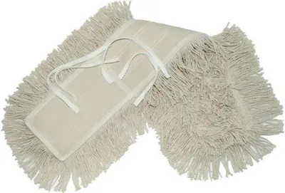 Produktbild von Feuchtwischbezug Baumwolle Staubmopp mit Band, 80 cm