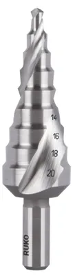 Produktbild von RUKO Stufenbohrer HSS-Co 5 spiralgenutet mit Kreuzanschliff