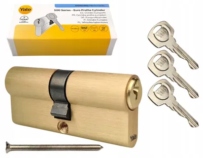 Produktbild von Yale Y500 Schlosszylinder Messing 30/30 mit 3 Schlüsseln