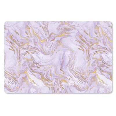 Produktbild von MuchoWow® Schreibtischunterlage Abstrakt - Marmor - Gold - Muster 60x40 cm - XXL Mauspad - Großes Mauspad