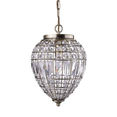 Produktbild von Klassische Ananas Aufhängung Stahl Messing Glas 1 Licht E14