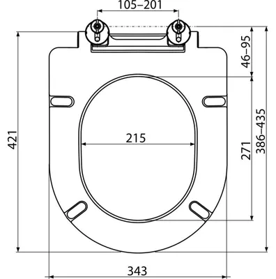 Obrázek produktu pro WC sedátko Alcadrain (Alcaplast) Duroplast A678S