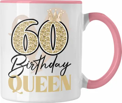 Produktbild von Trendation - 60. Geburtstag Tasse Frau Geschenk 60er Geschenkidee 60 Mutter Frauen Lustig Geschenke Deko Lustig (Rosa)