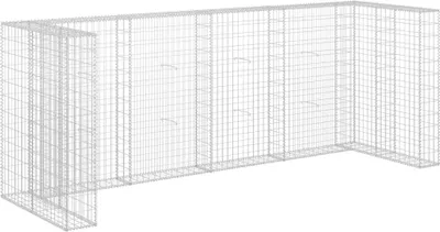 Obrázok produktu pre vidaXL Gabiónová stena pre koše Pozinkovaná oceľ 320 × 100 × 120 cm