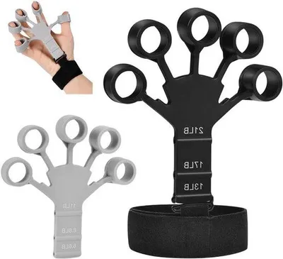 Immagine prodotto di Set per l'allenamento delle dita con protezione - Migliora la forza delle dita e dei polsi