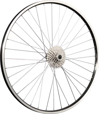 Produktbild von 28 Zoll Laufrad Hinterrad Hohlkammer Shimano Cues QC400 schwarz mit 9 fach Kassette