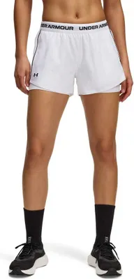 Produktbild von Under Armour Tech Play Up 2-in-1 Kurze Hose Weiß L Frau Weiß L