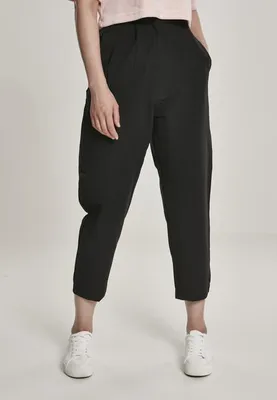 Image de Urban Classics Ladies High Waist Cropped Pants noir - S