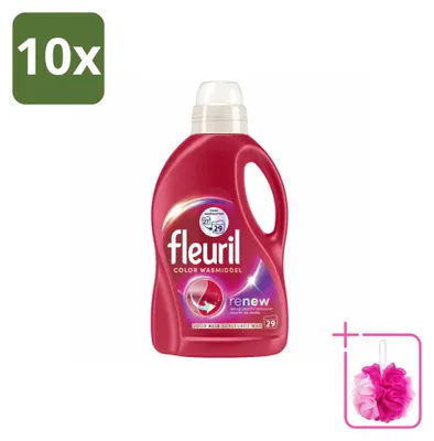 Produktbild von 10 x Fleuril Color Flüssigwaschmittel - 1,305 L - Sparpackung - 10 Stücke