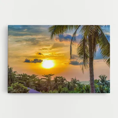 Produktbild von ARTHUB® Leinwandbild 40x60 cm, Summer View | Wohnzimmerdekoration, Hängende Bilder, Wanddekoration, Heimdekoration, Landschaften, Sommer