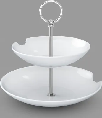 Produktbild von Fiftyeight Food-Tempel Etagere 2-stufig weiß