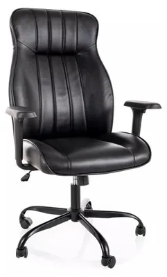 Image de Fauteuil de bureau pivotant en similicuir - Gamme Q-093 - Noir
